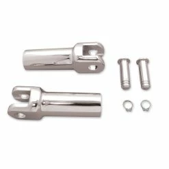 V-Twin Manufacturing 2-3/4" Chrome Thru Hole Footpeg Yokes