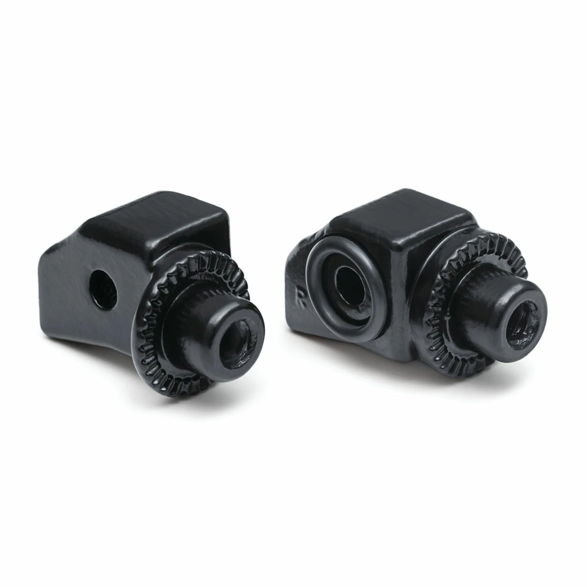 Kuryakyn Black Splined Footpeg Adapters 3 Kuryakyn Black Splined Footpeg Adapters