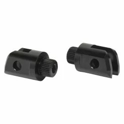 Arlen Ness Black Splined Footpeg Mounts