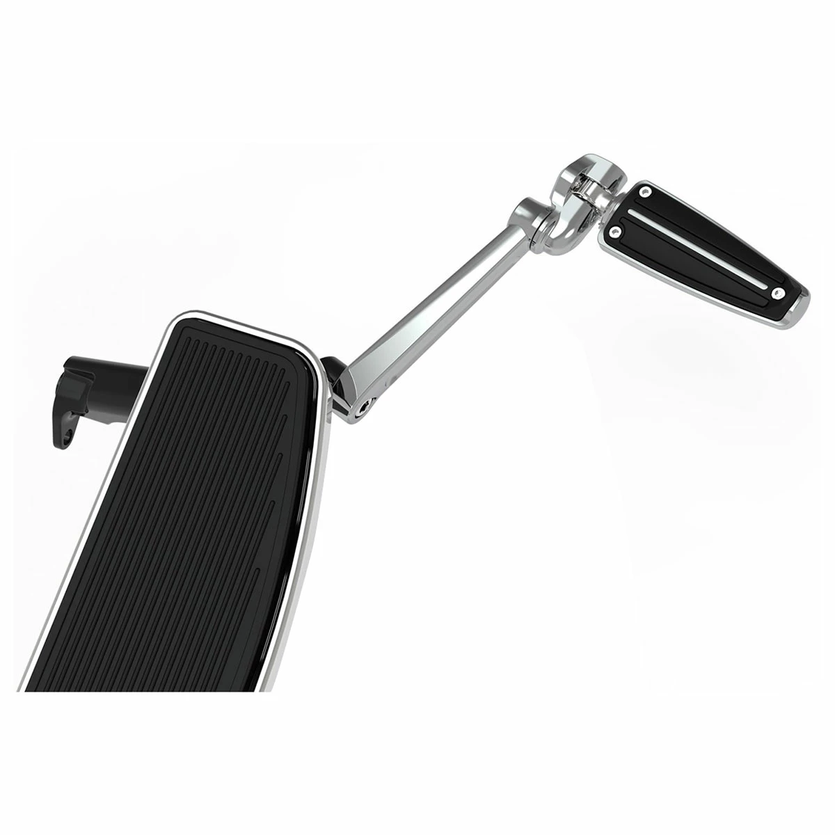 Ciro Chrome Frame Mounted Adjustable Highway Peg Mount Extended Arm 3 Ciro Chrome Frame Mounted Adjustable Highway Peg Mount Extended Arm
