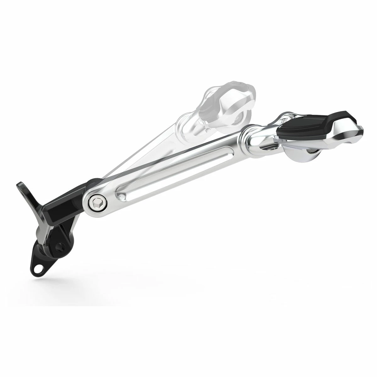 Ciro Chrome Frame Mounted Adjustable Highway Peg Mount Extended Arm 4 Ciro Chrome Frame Mounted Adjustable Highway Peg Mount Extended Arm - Image 2