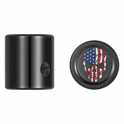 Figurati Designs Heel-Toe Shifter Spline Cover Black Red/White/Blue Skull