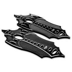 Precision Billet Black Bad Axe Driver Floorboards