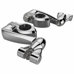 Ciro Chrome Adjustable Highway Mounts With Extension Arms