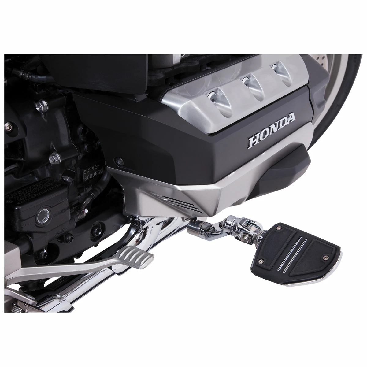 Goldstrike Adjustable Chrome Highway Peg Mounts With Twin Rail Footrest 3 Goldstrike Adjustable Chrome Highway Peg Mounts With Twin Rail Footrest