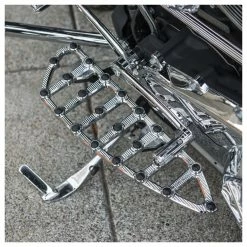 Arlen Ness Chrome MX Driver Floorboards -Motorcycle Accessories Shop 420 0855 D V9