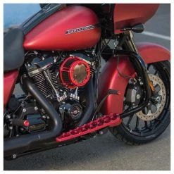 Arlen Ness Anodized Red MX Driver Floorboards -Motorcycle Accessories Shop 420 0858 C V9