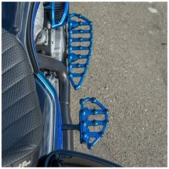 Arlen Ness Anodized Blue MX Passenger Floorboards -Motorcycle Accessories Shop 420 0862 D V3
