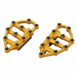 Arlen Ness Anodized Gold MX Passenger Floorboards