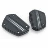 Goldstrike Black Twin Rail Driver Floorboards With Adapter -Motorcycle Accessories Shop 420 1995 A V15