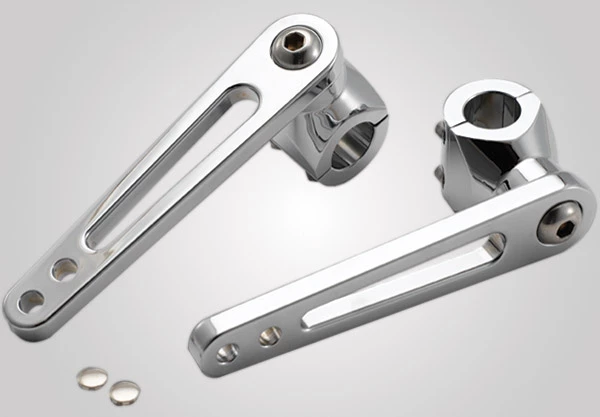 Rivco 1-1/4" Chrome Engine Guard Mounts For Highway Pegs 3 Rivco 1-1/4" Chrome Engine Guard Mounts For Highway Pegs