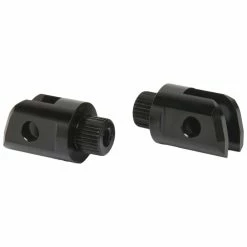 Arlen Ness Splined Driver Black Foot Peg Mounts