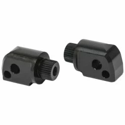 Arlen Ness Splined Passenger Black Foot Peg Mounts
