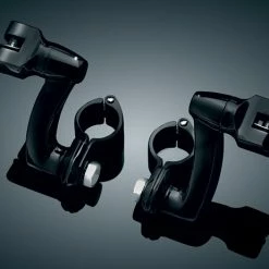 Kuryakyn Gloss Black Longhorn Offset Peg Mounts