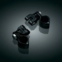 Kuryakyn Gloss Black Peg Mounts With Magnum Quick Clamps