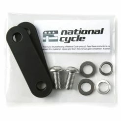 National Cycle 76mm Black Footpeg Mounting Brackets