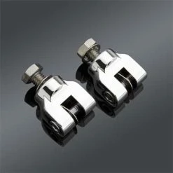 Kuryakyn Short Magnum Chrome Footpeg Mounts With 1/2"-13 Mounting Bolts