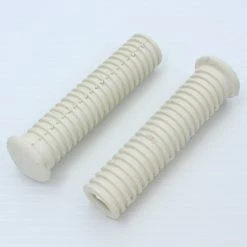 V-Twin Manufacturing White Passenger Footpeg Rubbers