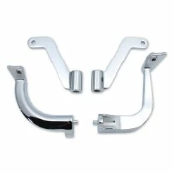 V-Twin Manufacturing Chrome Stock Length Floorboard Mounting Kit