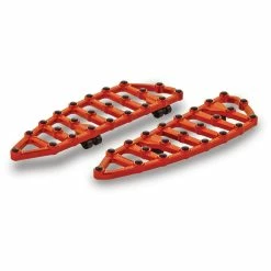 Arlen Ness Anodized Orange MX Driver Floorboards