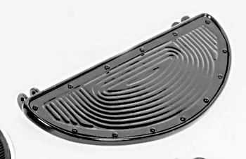 V-Twin Manufacturing Black Oval Shape Floorboards -Motorcycle Accessories Shop 550 060 A V1
