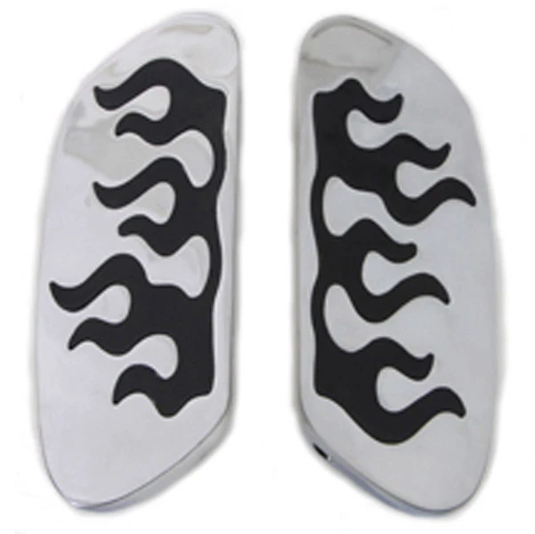 V-Twin Manufacturing Passenger Floorboards With Flame Design 3 V-Twin Manufacturing Passenger Floorboards With Flame Design