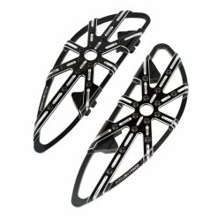 Arlen Ness 10-Gauge Black Driver Floorboard