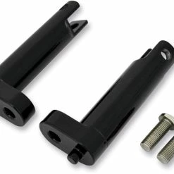 Drag Specialties Black Passenger Footpeg Mounts