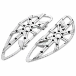 Arlen Ness Chrome 10-Gauge Driver Floorboards