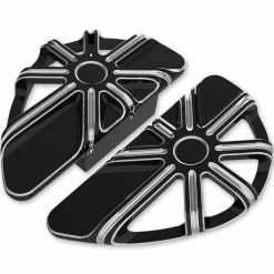 Arlen Ness Black 10-Gauge Passenger Floorboards