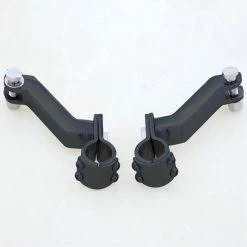 J&P Cycles Black 1-1/4" Clamp And Extension Kit