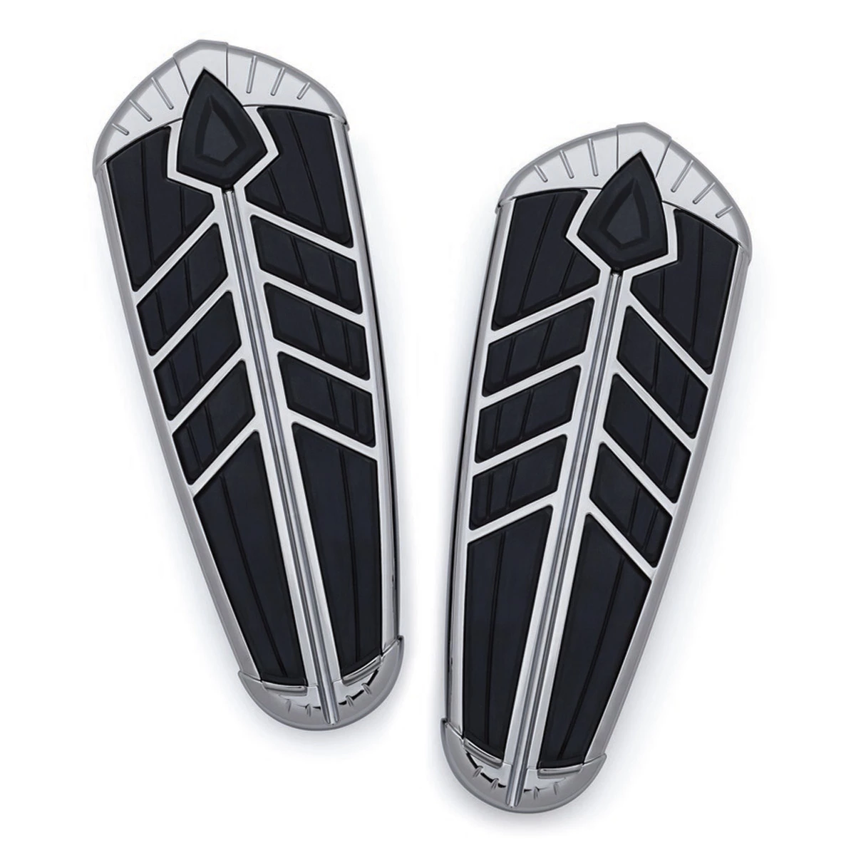 Kuryakyn Spear Chrome Driver Floorboard Inserts 3 Kuryakyn Spear Chrome Driver Floorboard Inserts