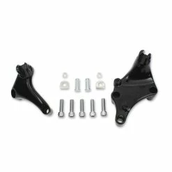V-Twin Manufacturing Black Passenger Footpeg Mount Kit