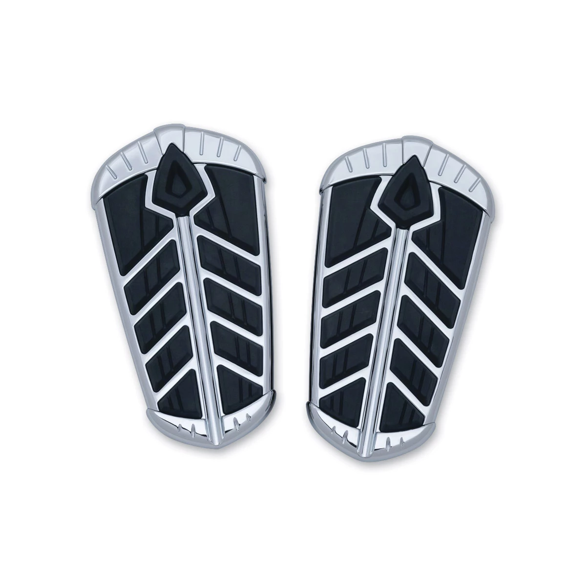 Kuryakyn Spear Chrome Passenger Floorboard Inserts 4 Kuryakyn Spear Chrome Passenger Floorboard Inserts - Image 2