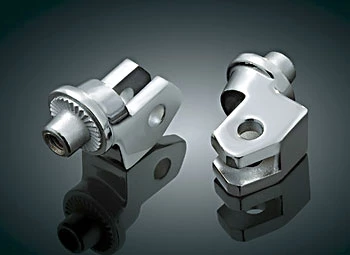 Kuryakyn Splined Chrome Peg Adapters 3 Kuryakyn Splined Chrome Peg Adapters